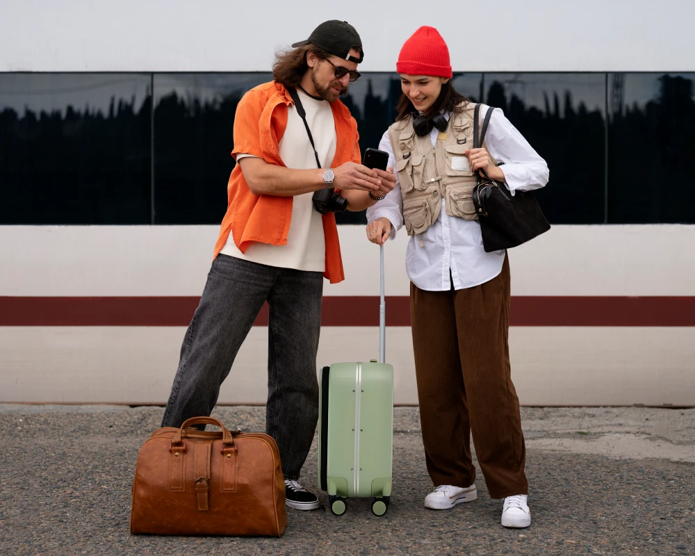 suitcase with compartments