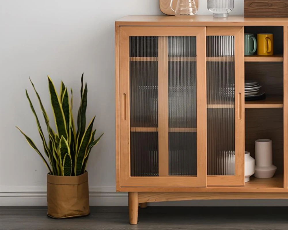 gray sideboard buffet